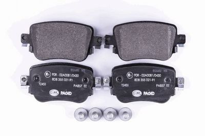 8DB355021911 HELLA PAGID Комплект тормозных колодок, дисковый тормоз