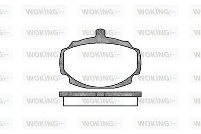 P149300 WOKING Комплект тормозных колодок, дисковый тормоз