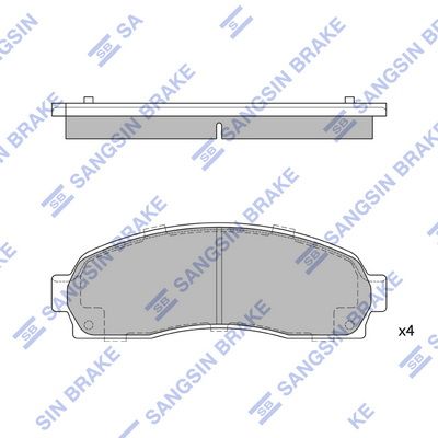 SP1369 Hi-Q Комплект тормозных колодок, дисковый тормоз