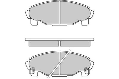 120601 E.T.F. Комплект тормозных колодок, дисковый тормоз