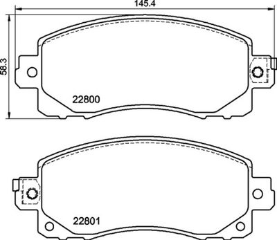 P78028 BREMBO Комплект тормозных колодок, дисковый тормоз