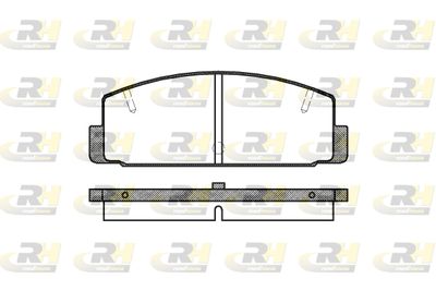 217910 ROADHOUSE Комплект тормозных колодок, дисковый тормоз