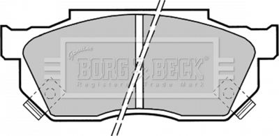 BBP1369 BORG & BECK Комплект тормозных колодок, дисковый тормоз