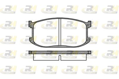 212600 ROADHOUSE Комплект тормозных колодок, дисковый тормоз