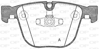 BPA089220 OPEN PARTS Комплект тормозных колодок, дисковый тормоз