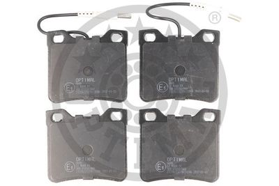 BP09649 OPTIMAL Комплект тормозных колодок, дисковый тормоз