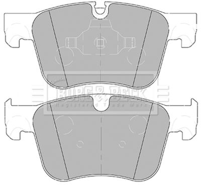 BBP2453 BORG & BECK Комплект тормозных колодок, дисковый тормоз