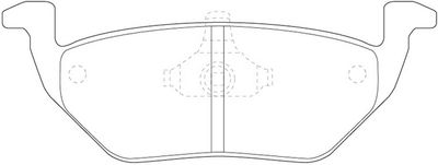 FP1055 FIT Комплект тормозных колодок, дисковый тормоз