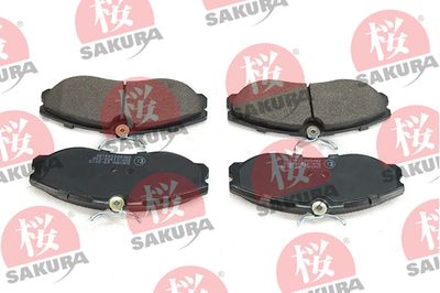 600104180 SAKURA Комплект тормозных колодок, дисковый тормоз