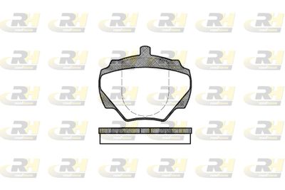 222200 ROADHOUSE Комплект тормозных колодок, дисковый тормоз