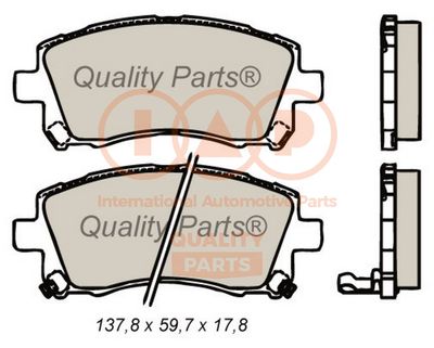 70415050 IAP QUALITY PARTS Комплект тормозных колодок, дисковый тормоз