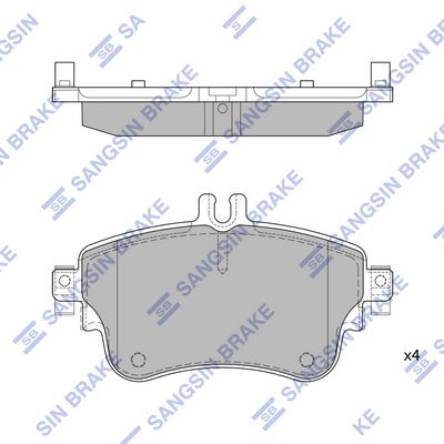 SP1972 Hi-Q Комплект тормозных колодок, дисковый тормоз