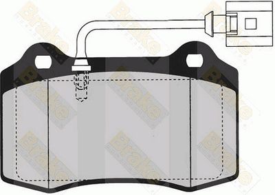 PA1606 Brake ENGINEERING Комплект тормозных колодок, дисковый тормоз