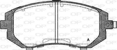 BPA095111 OPEN PARTS Комплект тормозных колодок, дисковый тормоз