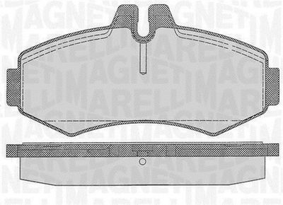 363916060327 MAGNETI MARELLI Комплект тормозных колодок, дисковый тормоз