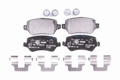 8DB355011361 HELLA Комплект тормозных колодок, дисковый тормоз