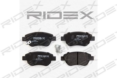 402B0080 RIDEX Комплект тормозных колодок, дисковый тормоз