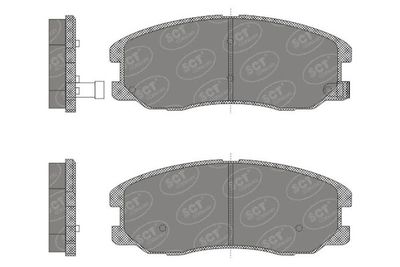 SP664PR SCT - MANNOL Комплект тормозных колодок, дисковый тормоз