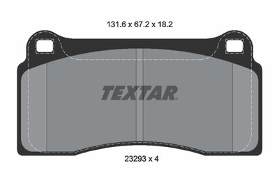 2329301 TEXTAR Комплект тормозных колодок, дисковый тормоз