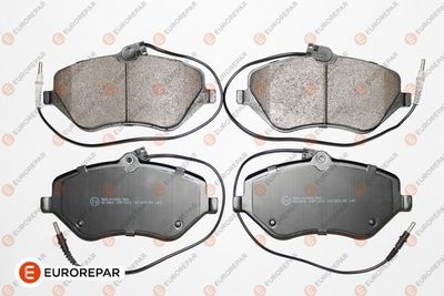 1617270180 EUROREPAR Комплект тормозных колодок, дисковый тормоз