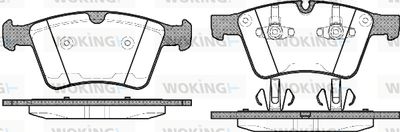 P1270300 WOKING Комплект тормозных колодок, дисковый тормоз