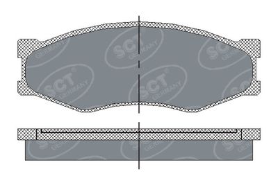 SP119PR SCT - MANNOL Комплект тормозных колодок, дисковый тормоз