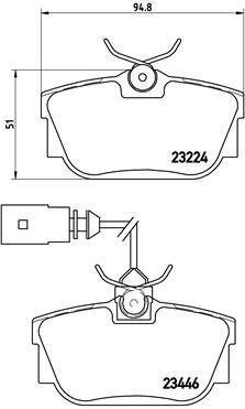 P85046 BREMBO Комплект тормозных колодок, дисковый тормоз