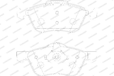 WBP23159A WAGNER Комплект тормозных колодок, дисковый тормоз