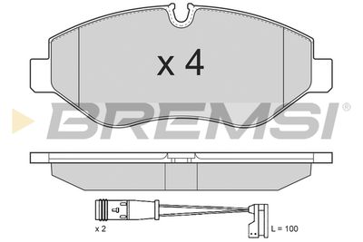 BP3292TR BREMSI Комплект тормозных колодок, дисковый тормоз