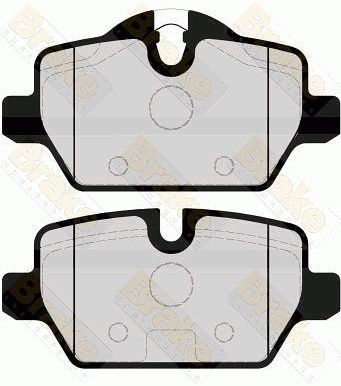 PA1662 Brake ENGINEERING Комплект тормозных колодок, дисковый тормоз