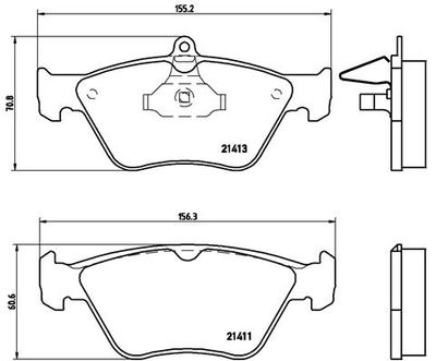 P59019 BREMBO Комплект тормозных колодок, дисковый тормоз