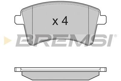 BP3367 BREMSI Комплект тормозных колодок, дисковый тормоз