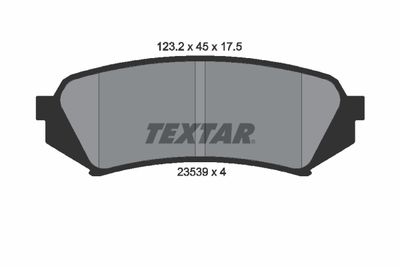2353902 TEXTAR Комплект тормозных колодок, дисковый тормоз