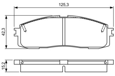 0986495330 BOSCH Комплект тормозных колодок, дисковый тормоз
