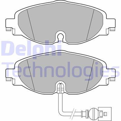 LP2698 DELPHI Комплект тормозных колодок, дисковый тормоз