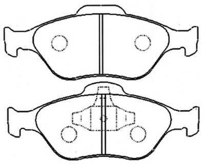 AKD1247 ASVA Комплект тормозных колодок, дисковый тормоз