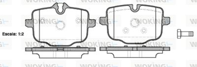 P1533300 WOKING Комплект тормозных колодок, дисковый тормоз