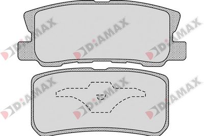 N09652 DIAMAX Комплект тормозных колодок, дисковый тормоз