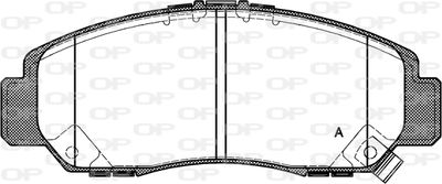 BPA074712 OPEN PARTS Комплект тормозных колодок, дисковый тормоз