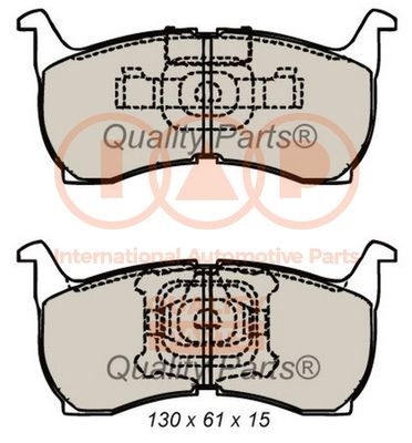 70411050 IAP QUALITY PARTS Комплект тормозных колодок, дисковый тормоз