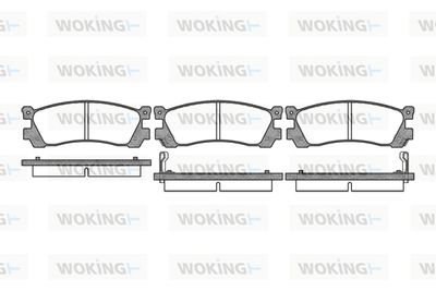P299302 WOKING Комплект тормозных колодок, дисковый тормоз