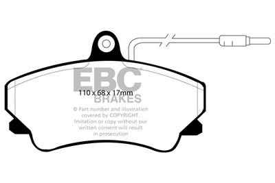 DP952 EBC Brakes Комплект тормозных колодок, дисковый тормоз