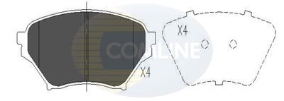CBP01206 COMLINE Комплект тормозных колодок, дисковый тормоз