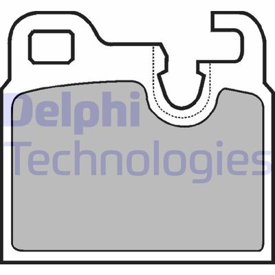 LP443 DELPHI Комплект тормозных колодок, дисковый тормоз