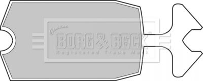 BBP1034 BORG & BECK Комплект тормозных колодок, дисковый тормоз