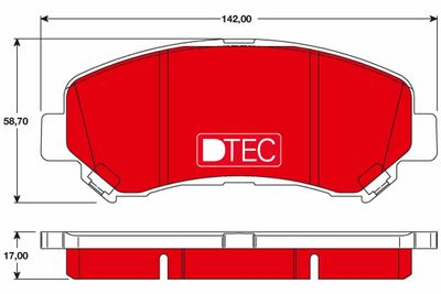 GDB3467DTE TRW Комплект тормозных колодок, дисковый тормоз