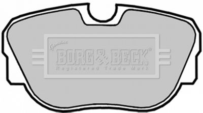 BBP1050 BORG & BECK Комплект тормозных колодок, дисковый тормоз