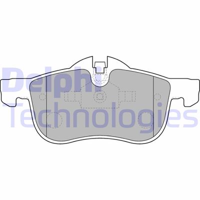 LP1521 DELPHI Комплект тормозных колодок, дисковый тормоз