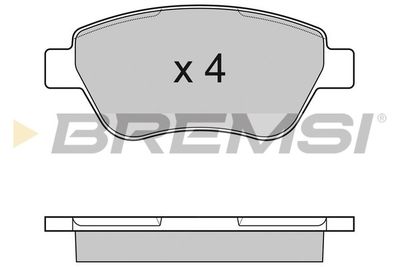 BP3040 BREMSI Комплект тормозных колодок, дисковый тормоз
