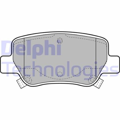 LP2206 DELPHI Комплект тормозных колодок, дисковый тормоз